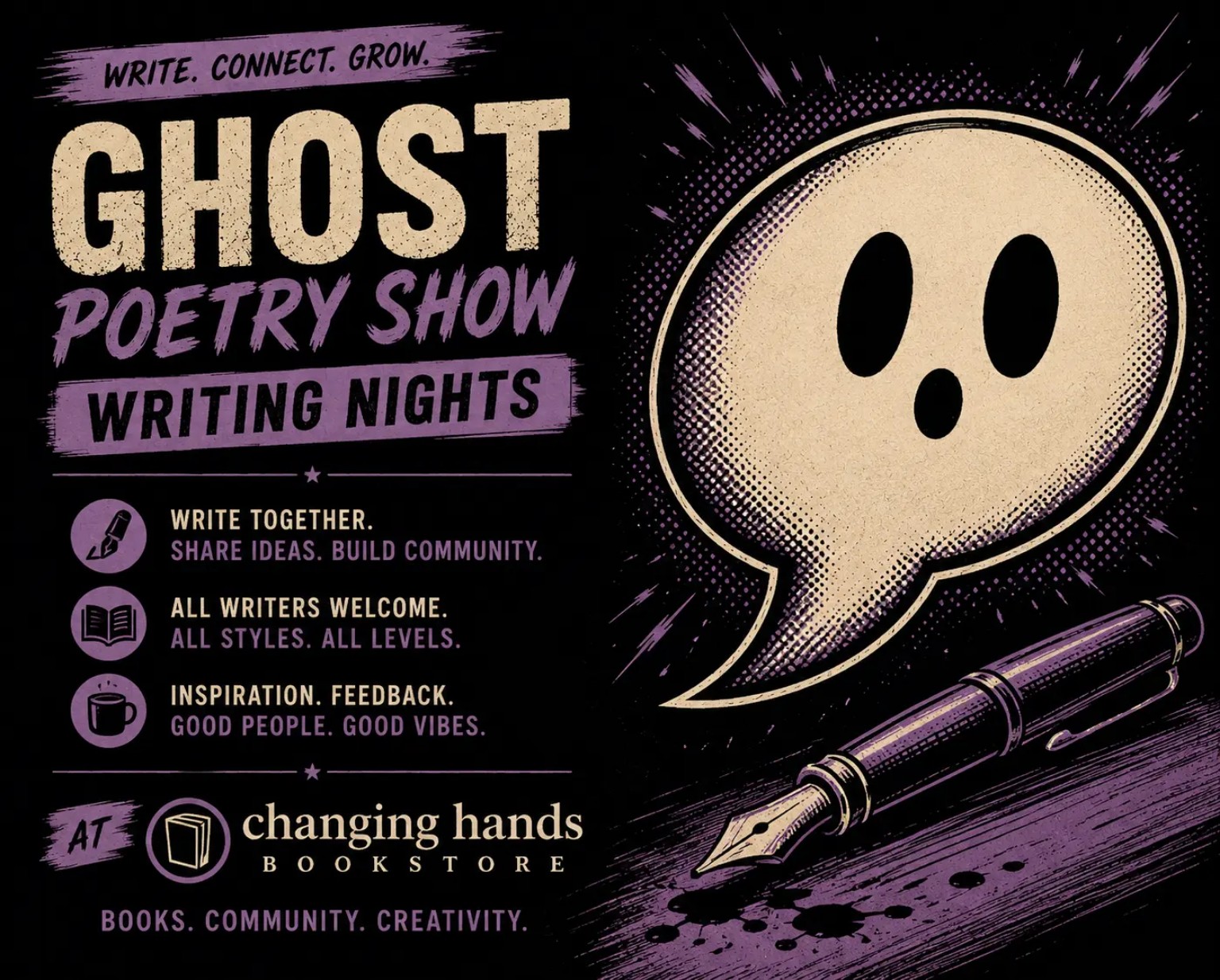 Ghost Poetry Show Writing Nights at Changing Hands Bookstore
