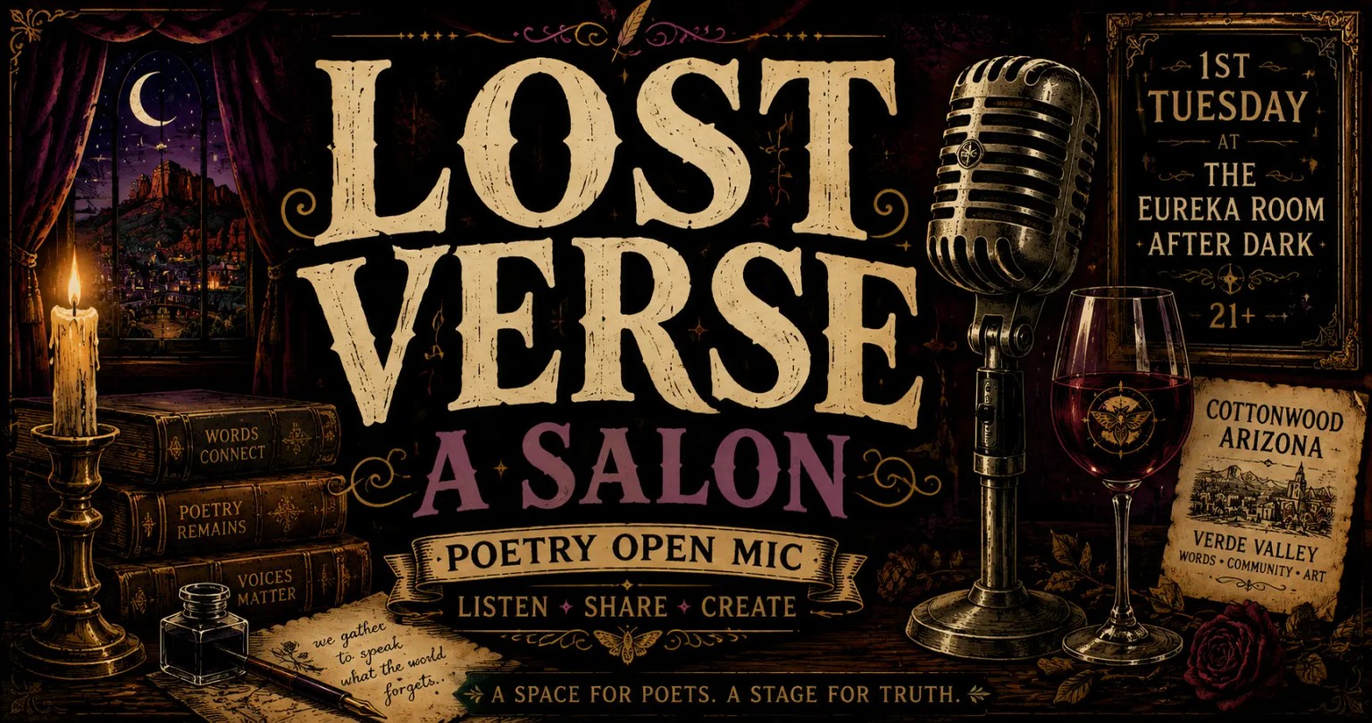 Lost Verse poetry open mic in Cottonwood, Arizona