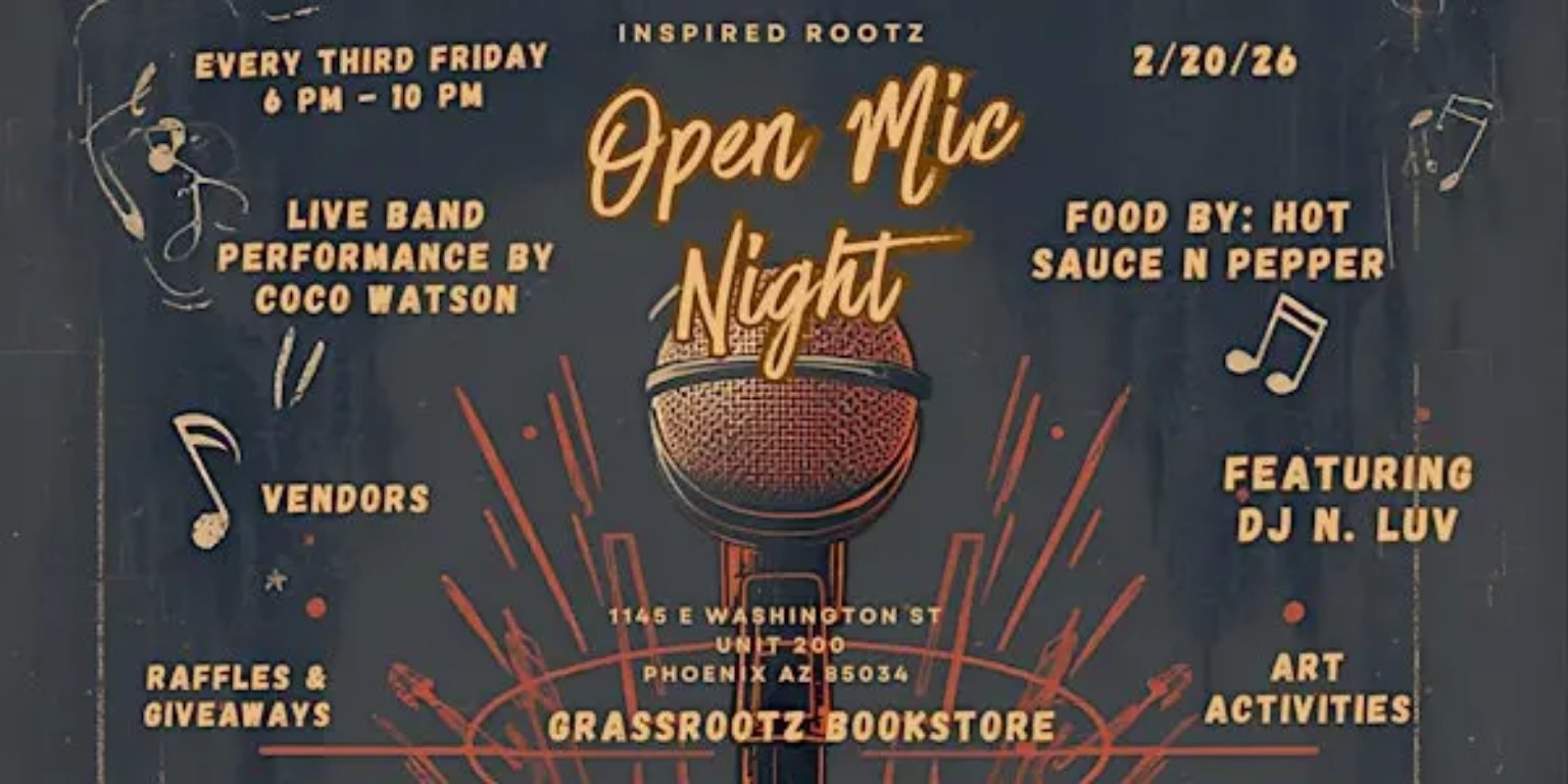WHAM and Inspired Rootz open mic
