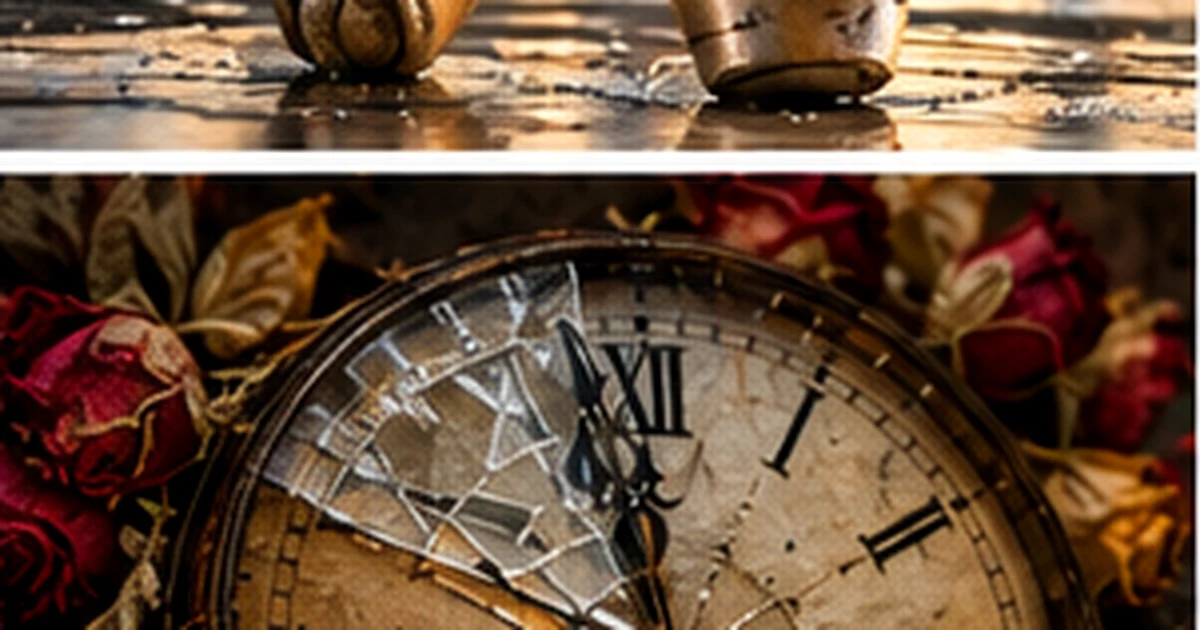Hyperrealistic fine-art painting inspired by Time by Jimmie Ware.