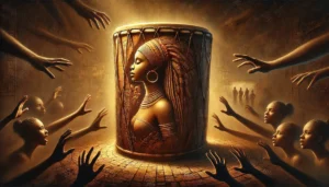 If The Drum Is A Woman by Jayne Cortez and The Firespitters Artwork | AZpoetry.com