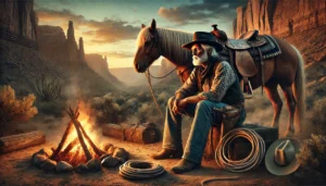 The Dude Wrangler by Gail Gardner cowboy poetry artwork