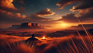 The Mesa Wind Blows Soft Colorado Pete poetry artwork AZpoetry.com