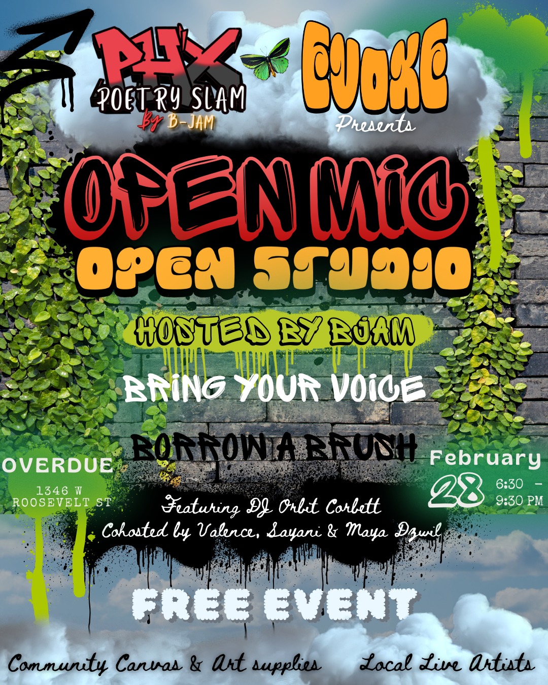Open Mic Open Studio Overdue PHX February 28 2026